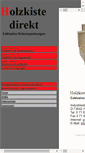 Mobile Screenshot of holzkiste-direkt.de
