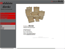 Tablet Screenshot of holzkiste-direkt.de
